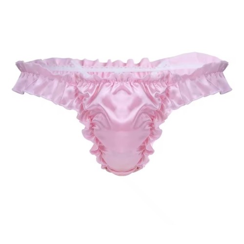 Pink Satin G String