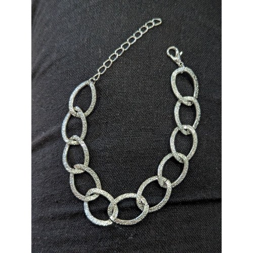 Silver Chain Link Bracelet
