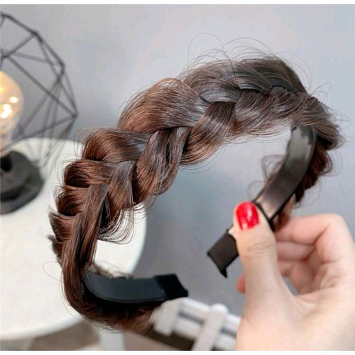 Dark Brown Braid Headband