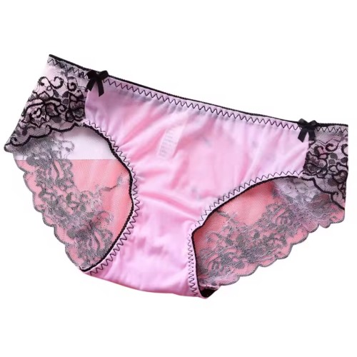 Pink and Black Lacy Panties