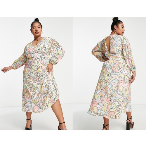 Twisted Wunder Pastel Swirl Dress