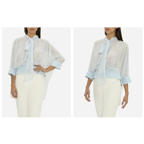 Carla Zampatti The Blue Diamond Cloud Nine Blouse