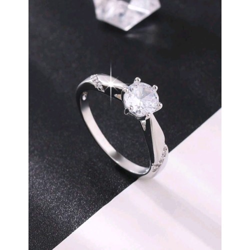 Silver Engagement Ring