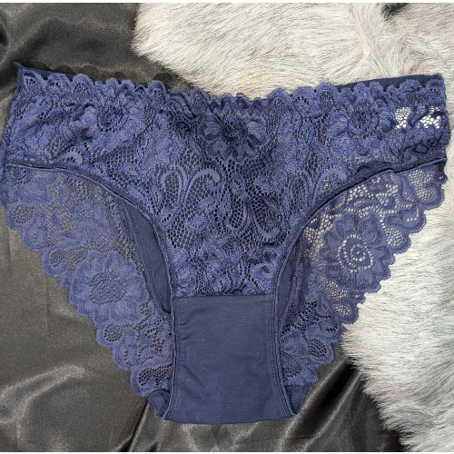 Navy Blue Lace Panty
