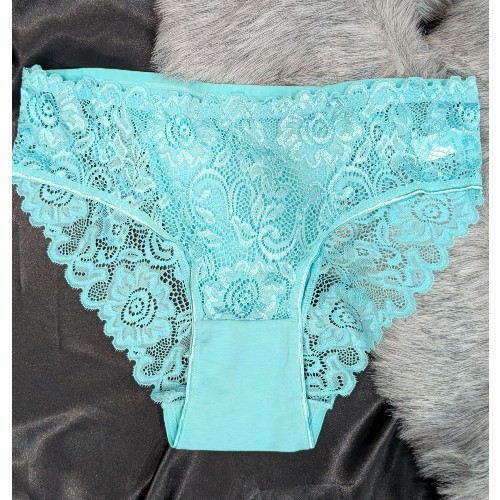 Aqua Blue Lace Panty