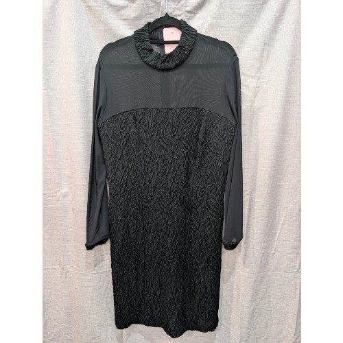 Black Sheer Sleeved Dress