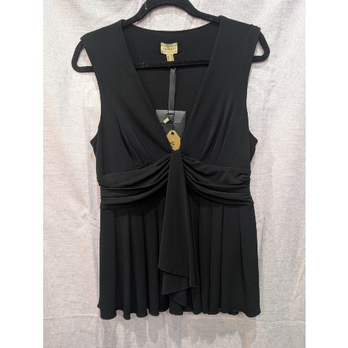 Contony Black Sleeveless Top