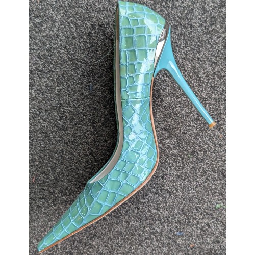 1969 Green Snakeskin Heels