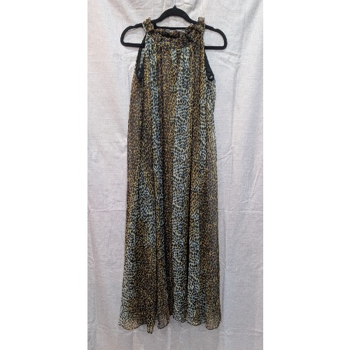 Leopard Sheer Cover-Up Dress