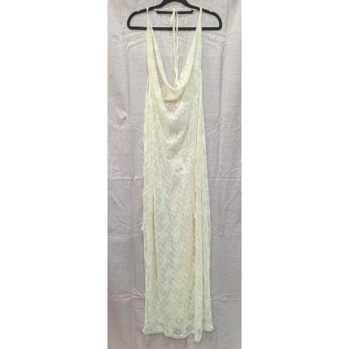 Peppermayo Lace Maxi Dress, Cream