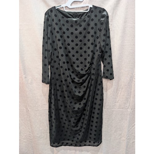 Roman Black Dotty Print Dress