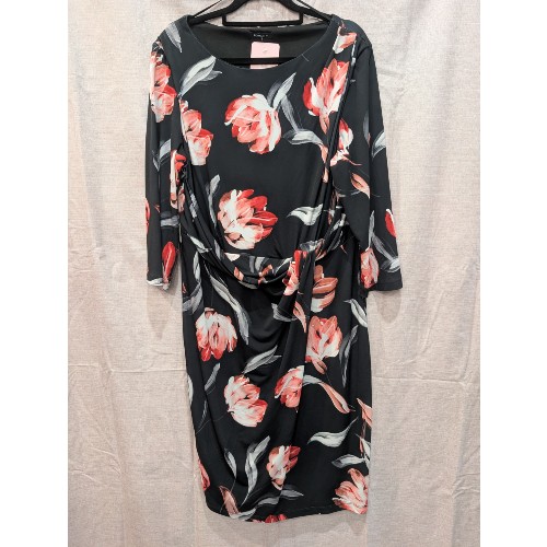 Roman Floral Print Dress