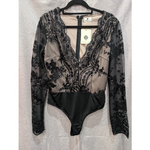 Sequin Mesh Bodysuit