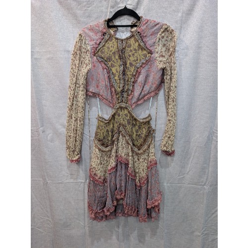 Zimmermann Mini Dress with Cut-out Waist