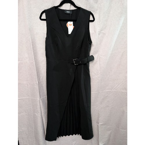 Cider Black Pleat Detail Dress