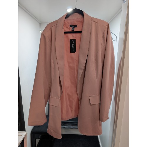 New Look Curves Blush Pink Blazer