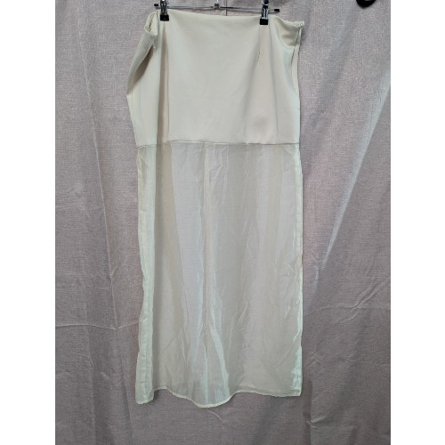SNDYS Chloe Sheer Maxi Skirt - Cream