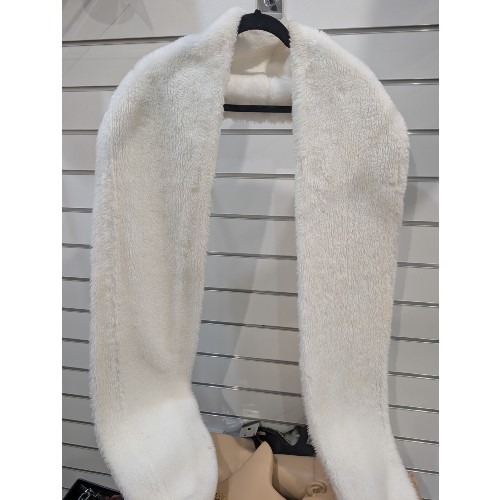 Fluffy White Stole